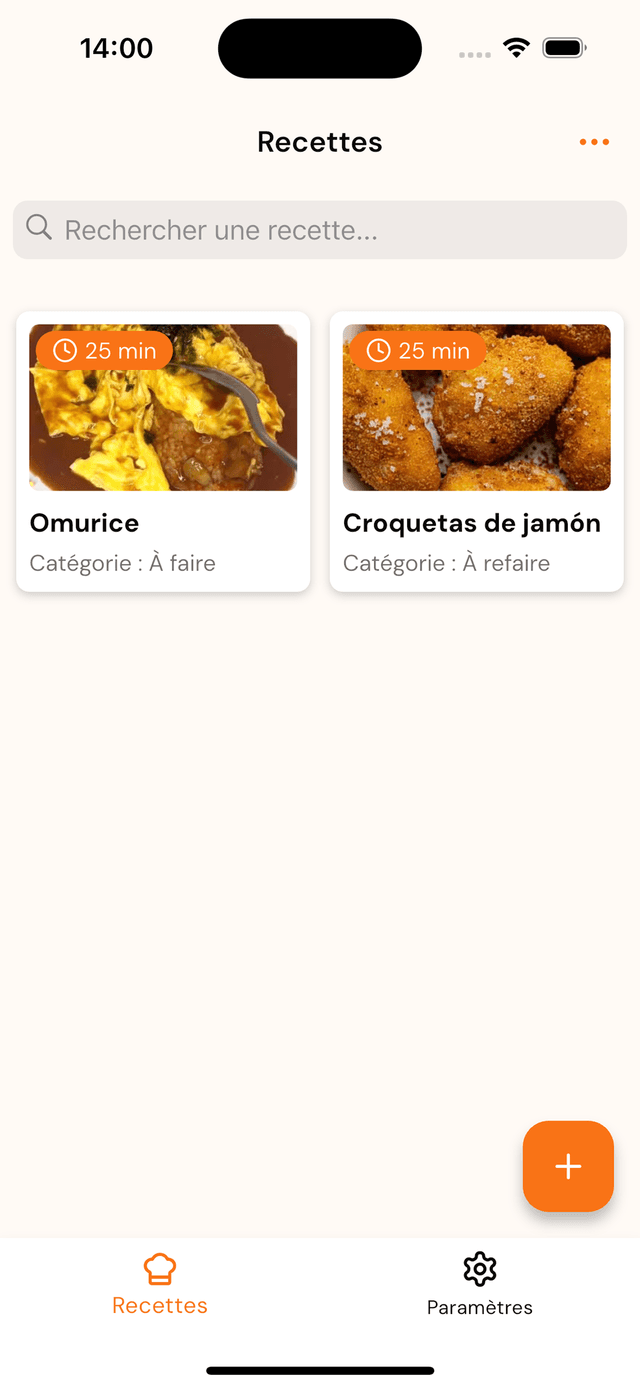 Browse your recipe collection